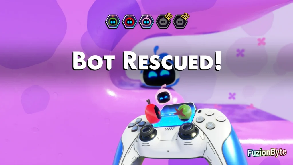 Astro Bot Camo Cosmos Going Loco Bot Locations Bot 3, Stylish Blob Rescued