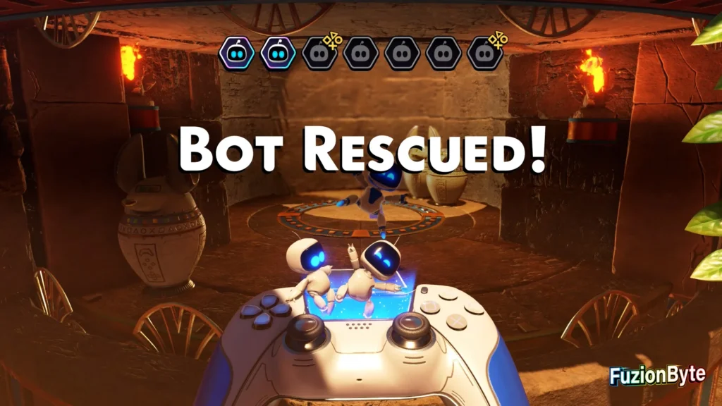 Astro Bot Camo Cosmos Heiroglitch Pyramid Bot locations Bot 2
