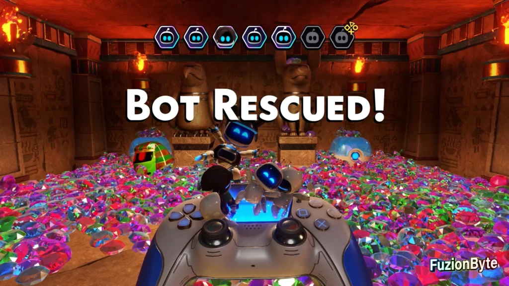 Astro Bot Camo Cosmos Heiroglitch Pyramid Bot locations Bot 5
