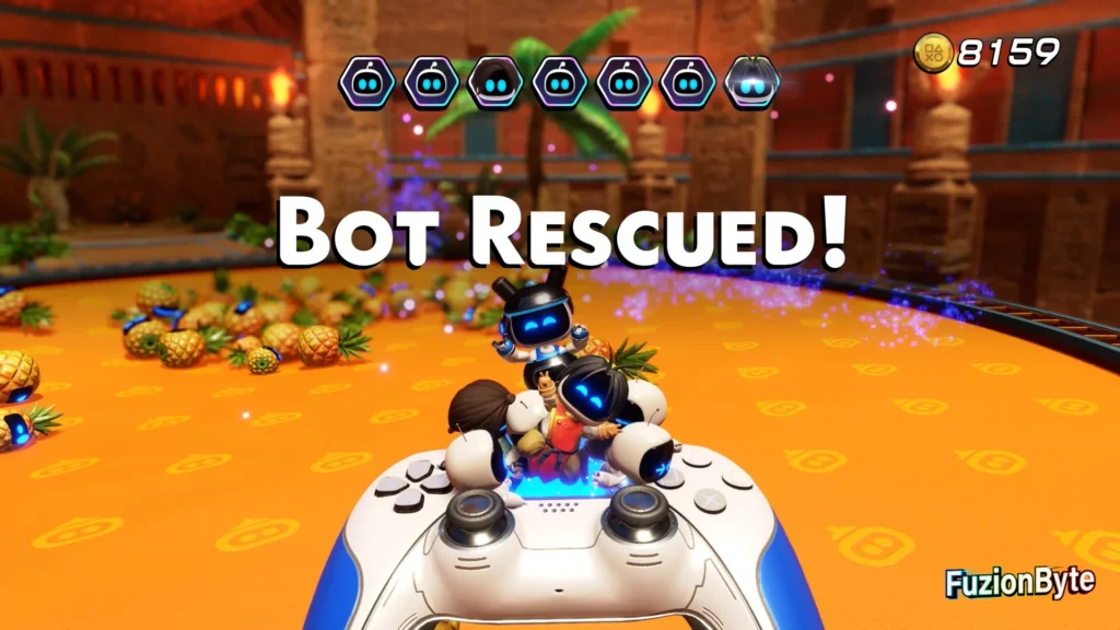 Astro Bot Camo Cosmos Heiroglitch Pyramid Bot locations Bot 7, First Star