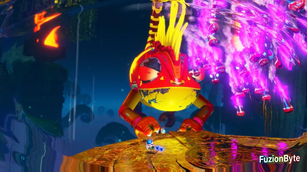 Astro Bot Camo Cosmos Mecha Leon Bot location Avoid Missile salvo