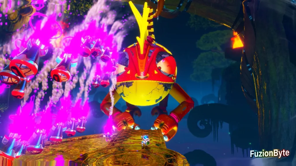 Astro Bot Camo Cosmos Mecha Leon Bot location Avoid final missile strike