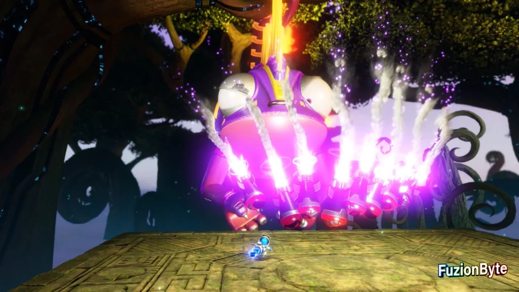 Astro Bot Camo Cosmos Mecha Leon Bot location Avoid missiles