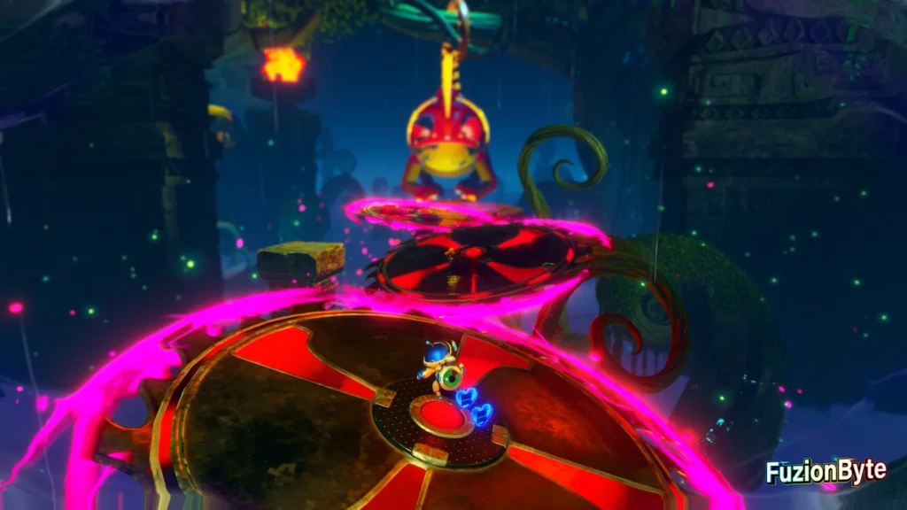 Astro Bot Camo Cosmos Mecha Leon Bot location Jump across sawblades