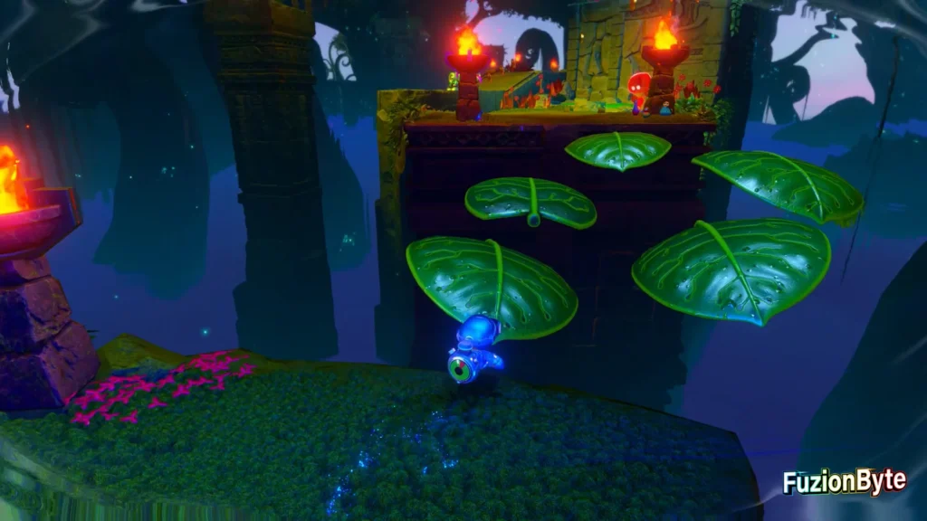 Astro Bot Camo Cosmos Mecha Leon Bot location freeze time to make a path