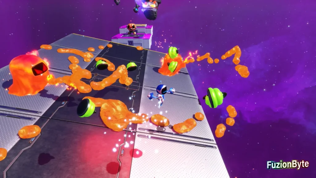 Astro Bot Camo Cosmos Splashing Sprint Bot location Remove the mines