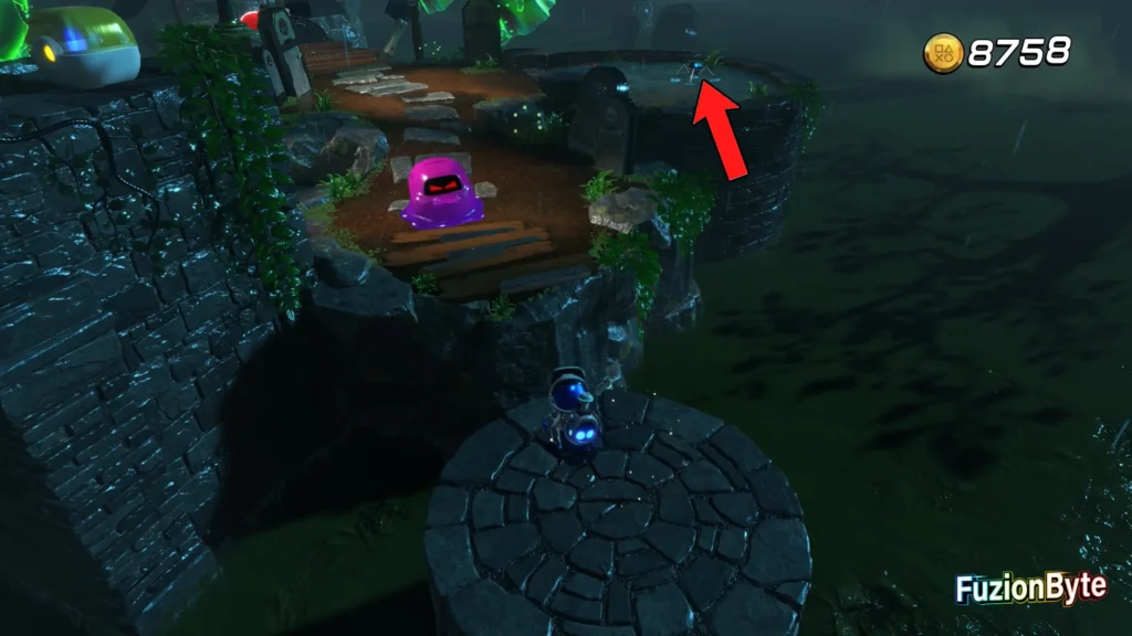 Astro Bot Camo Cosmos Spooky Time Bot locations Bot 1 Jump on the bounce bug