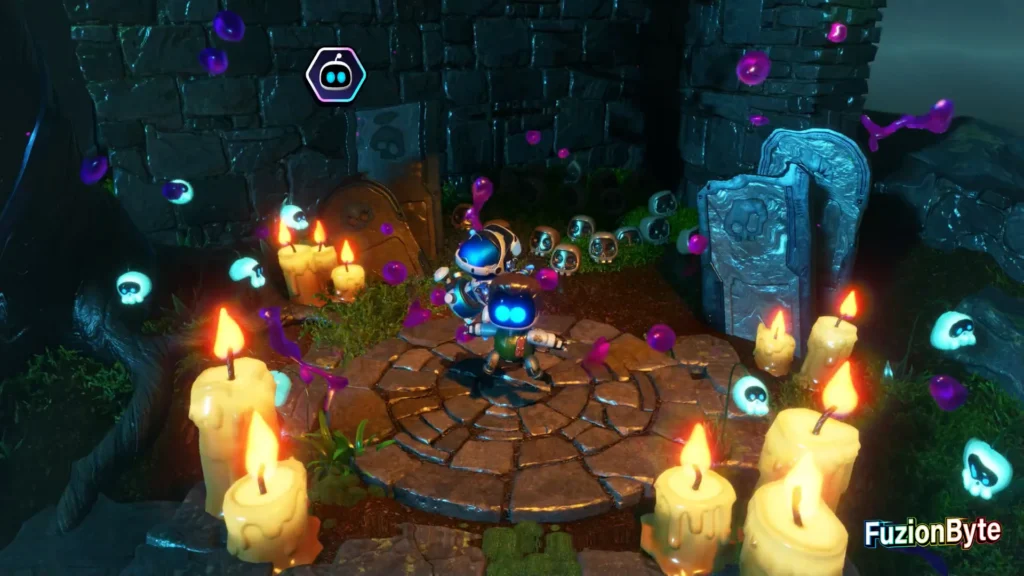 Astro Bot Camo Cosmos Spooky Time Bot locations Bot 3 Alpha Male Rescued