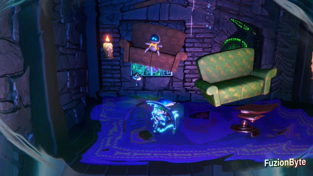 Astro Bot Camo Cosmos Spooky Time Bot locations Bot 5 slow time