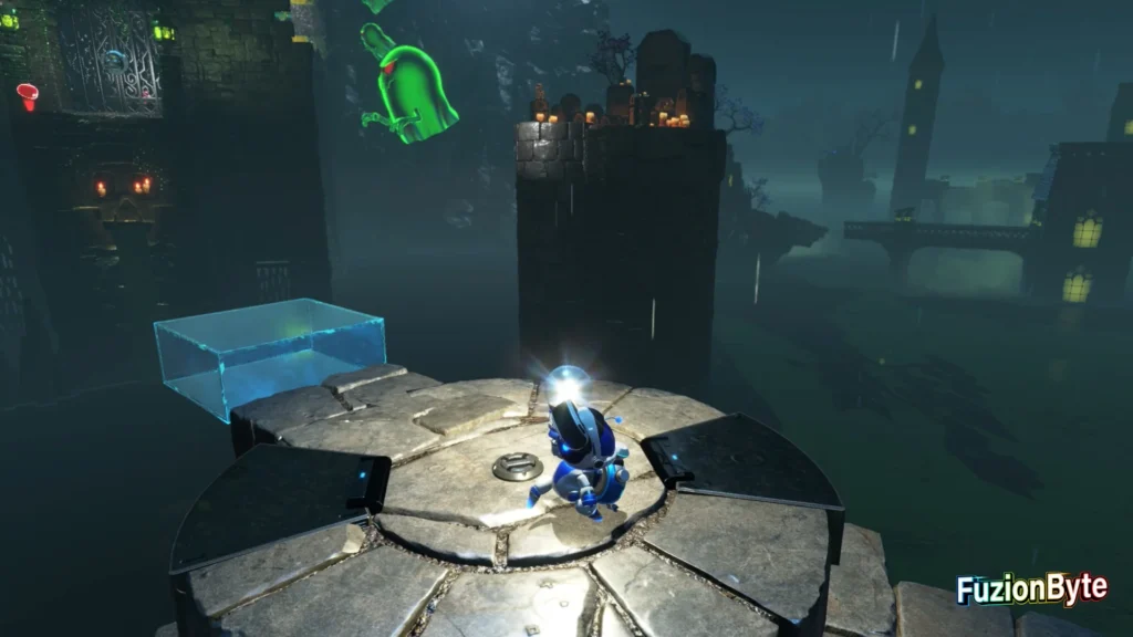 Astro Bot Camo Cosmos Spooky Time Bot locations Bot 6 Alpha Female Collect the Lightbulb