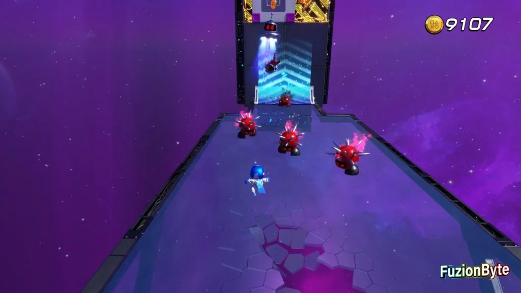 Astro Bot Camo Cosmos Vertical Velocity Bot location avoid rampage enemies