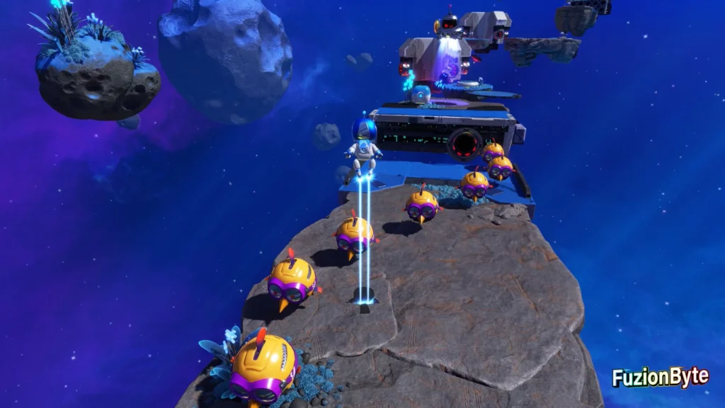 Astro Bot Feather Cluster Birdy Barrage Bot location Keep jumping