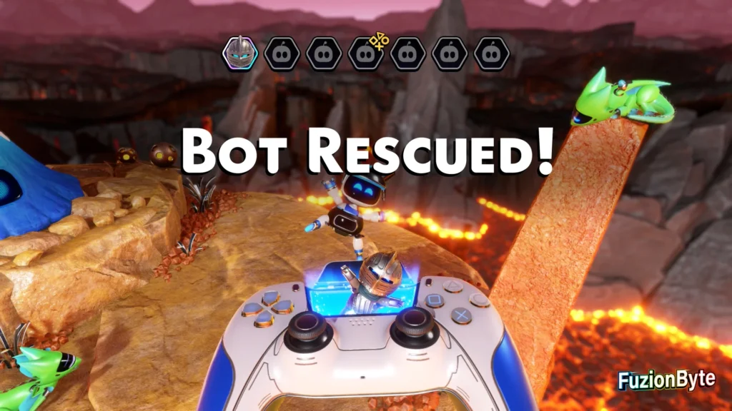 Astro Bot Feather Cluster Cannon Brawl Bot Locations Bot 1, Archstone Explorer Rescued