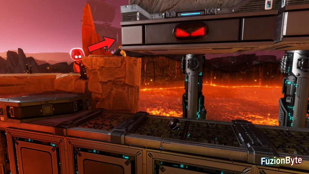 Astro Bot Feather Cluster Cannon Brawl Bot Locations Bot 4, Nexus Dweller Go right