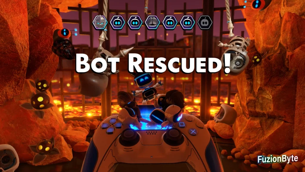 Astro Bot Feather Cluster Cannon Brawl Bot Locations Bot 6 Rescued