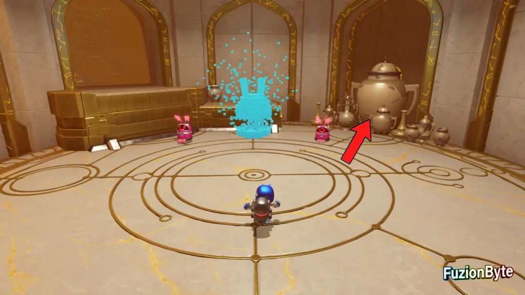 Astro Bot Feather Cluster Djinny of the Lamp Bot locations Bot 5 Smash the urns