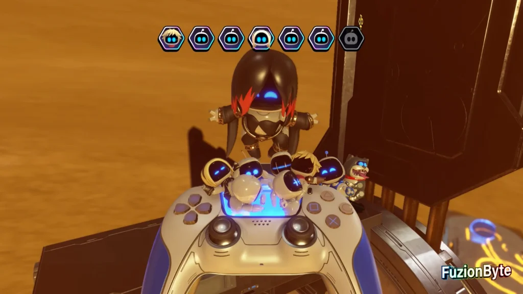 Astro Bot Feather Cluster Djinny of the Lamp Bot locations Bot 7, Defender of Hekseville Rescued