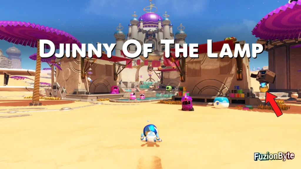 Astro Bot Feather Cluster Djinny of the Lamp Bot locations bot 1, Galactic Pirate Go to the urn