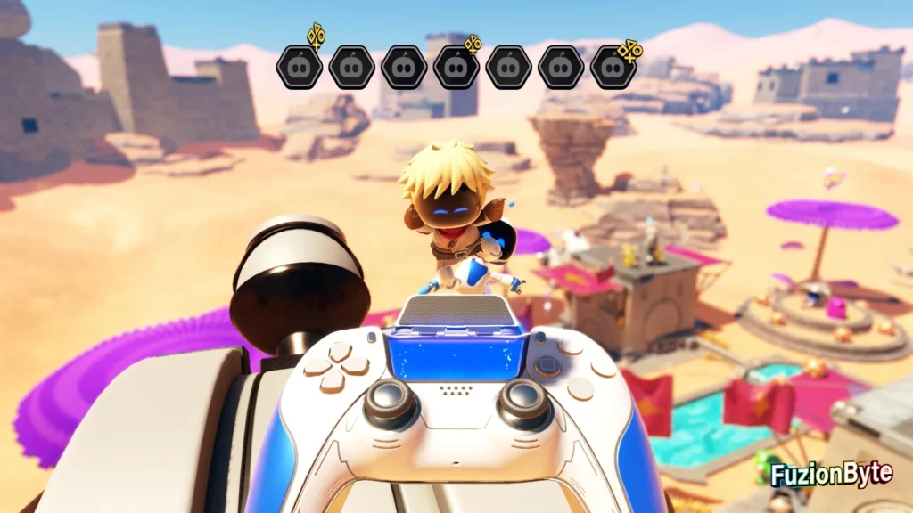 Astro Bot Feather Cluster Djinny of the Lamp Bot locations bot 1, Galactic Pirate Rescued