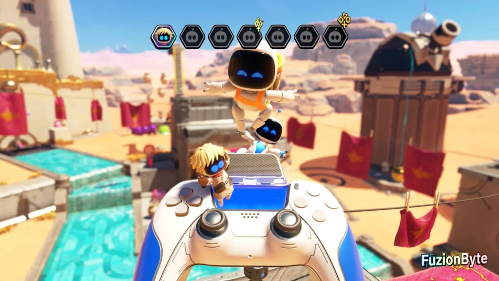 Astro Bot Feather Cluster Djinny of the Lamp Bot locations bot 2 Rescued