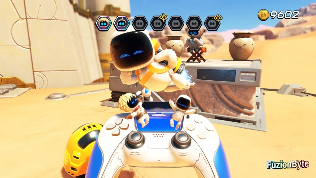 Astro Bot Feather Cluster Djinny of the Lamp Bot locations bot 3 Rescued