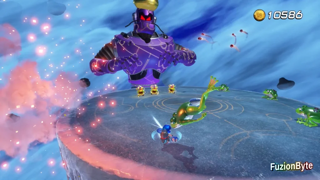 Astro Bot Feather Cluster Djinny's Revenge Bot location Eliminate Frogs