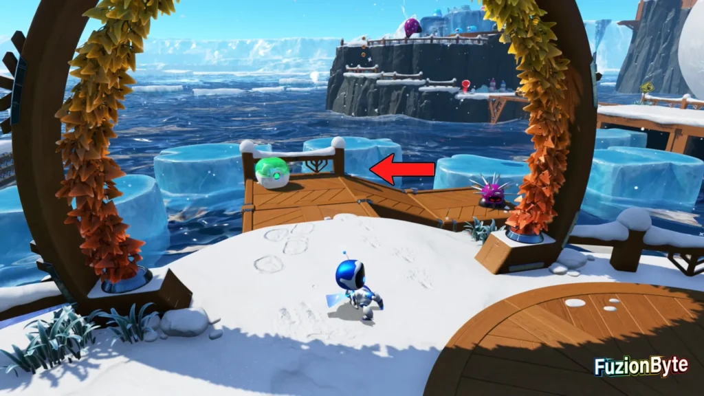 Astro Bot Feather Cluster Frozen Meal Bot 3, Patriotic Porter Go left