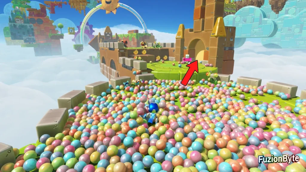 Astro Bot Feather Cluster Luna Sola Bot Locations Bot 1 Go through the wall