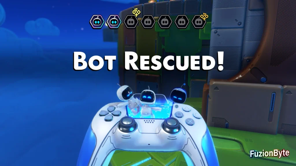 Astro Bot Feather Cluster Luna Sola Bot Locations Bot 2 Rescued