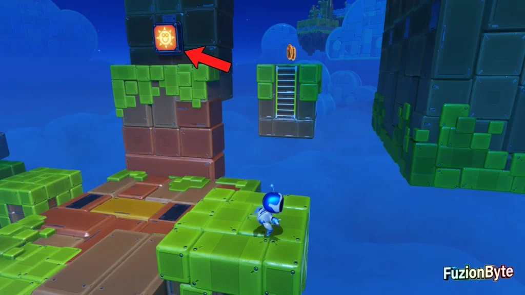 Astro Bot Feather Cluster Luna Sola Bot Locations Bot 4 Hit the button