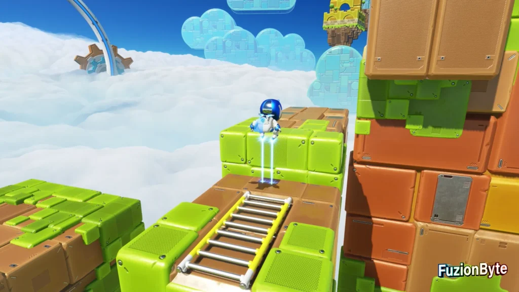 Astro Bot Feather Cluster Luna Sola Bot Locations Bot 4 Jump up the blocks