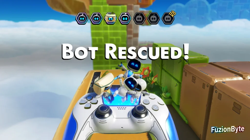 Astro Bot Feather Cluster Luna Sola Bot Locations Bot 4 Rescued