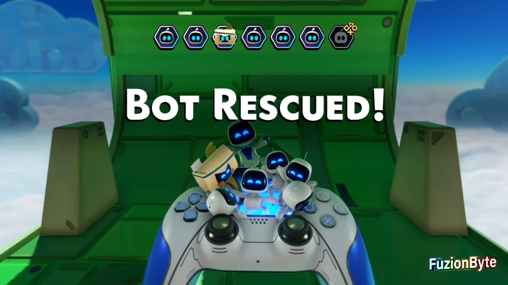 Astro Bot Feather Cluster Luna Sola Bot Locations Bot 6 Rescued