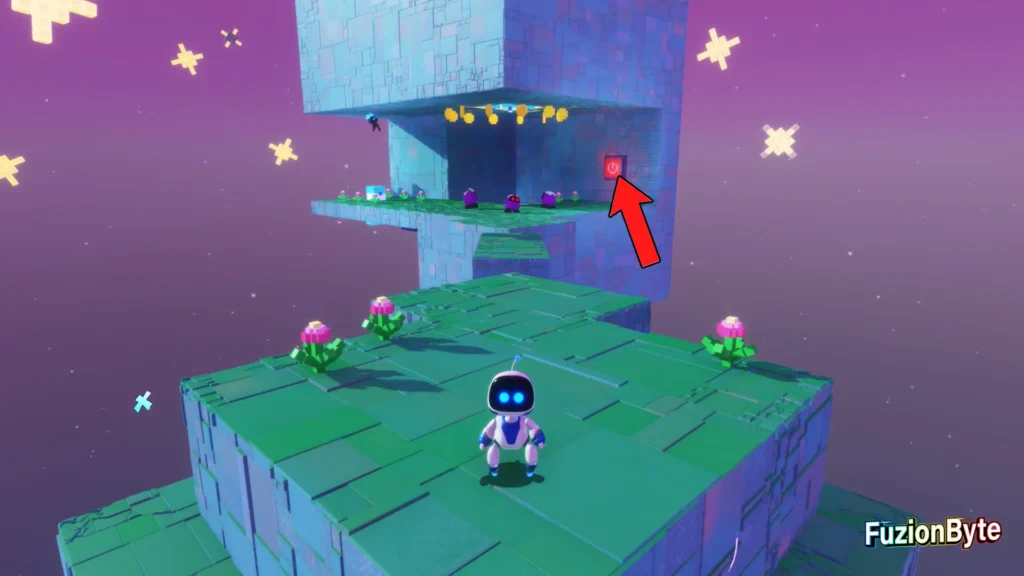 Astro Bot Feather Cluster Luna Sola Bot Locations Bot 7, Knitted Kid Hit the button