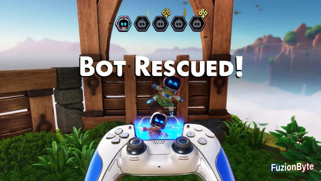 Astro Bot Feather Cluster Machine Learning Bot locations Bot 1, Loyal Oseram Bot Rescued