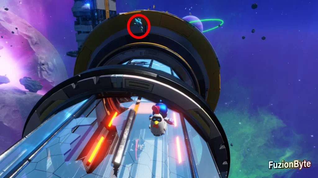 Astro Bot Feather Cluster Orbital Blitz Bot locations Bot 5, Future Racer Location