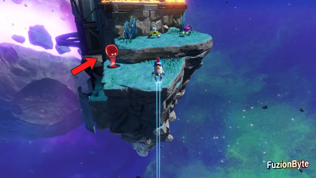 Astro Bot Feather Cluster Orbital Blitz Bot locations Bot 7 Jump to ledge