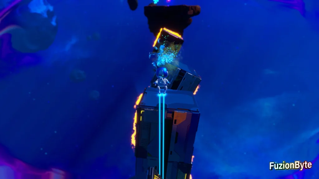 Astro Bot Feather Cluster Slowdown Showdown Bot location Be quick