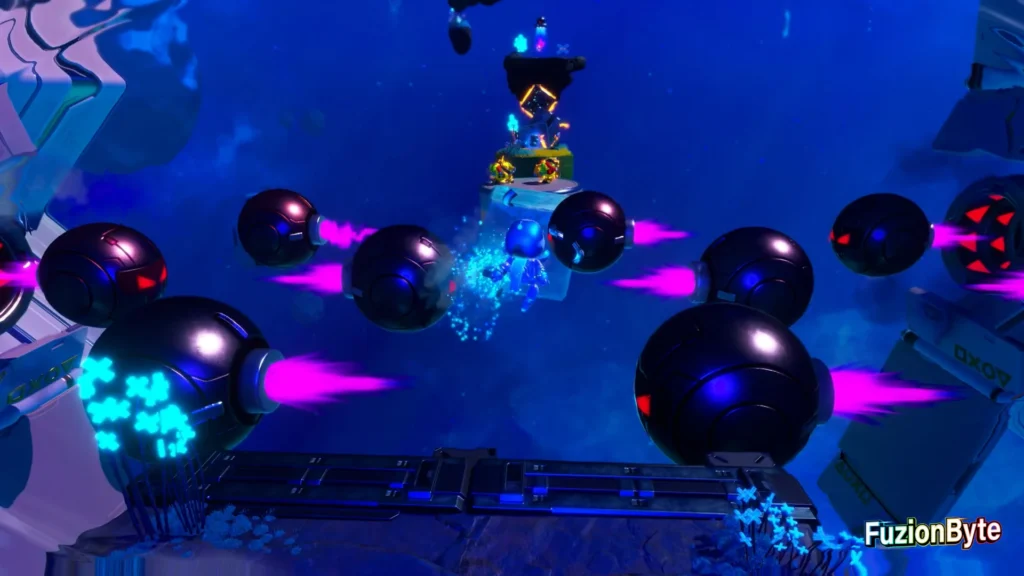 Astro Bot Feather Cluster Slowdown Showdown Bot location Slow the balls