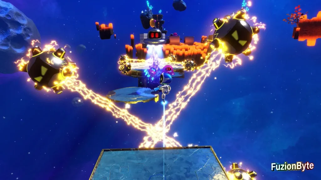 Astro Bot Feather Cluster To The Beat Bot Location Get through mine field