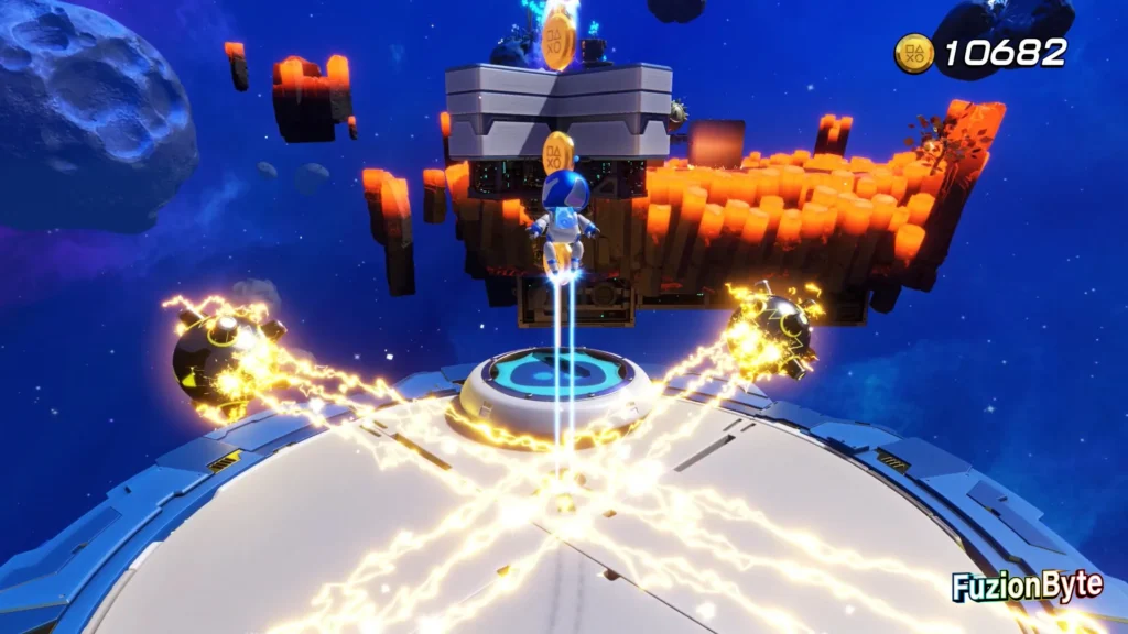 Astro Bot Feather Cluster To The Beat Bot Location Jump over cross section