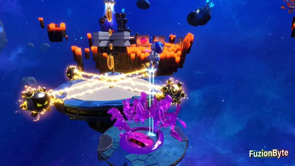 Astro Bot Feather Cluster To The Beat Bot Location rocket boot Slime