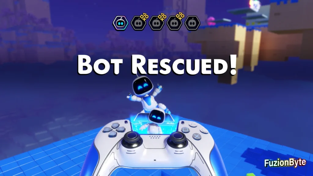 Astro Bot Lost Galaxy Bot Locations Boxel Bust-Up Bot 1 Rescued