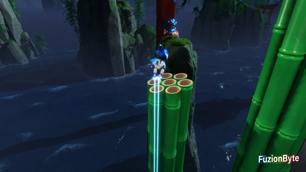 Astro Bot Lost Galaxy Danger Dojo Bot locations Bot 2 Jump across