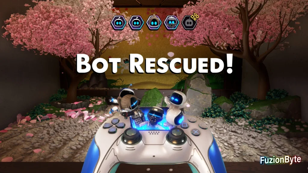 Astro Bot Lost Galaxy Danger Dojo Bot locations Bot 4, Vengeful Spirit Rescued
