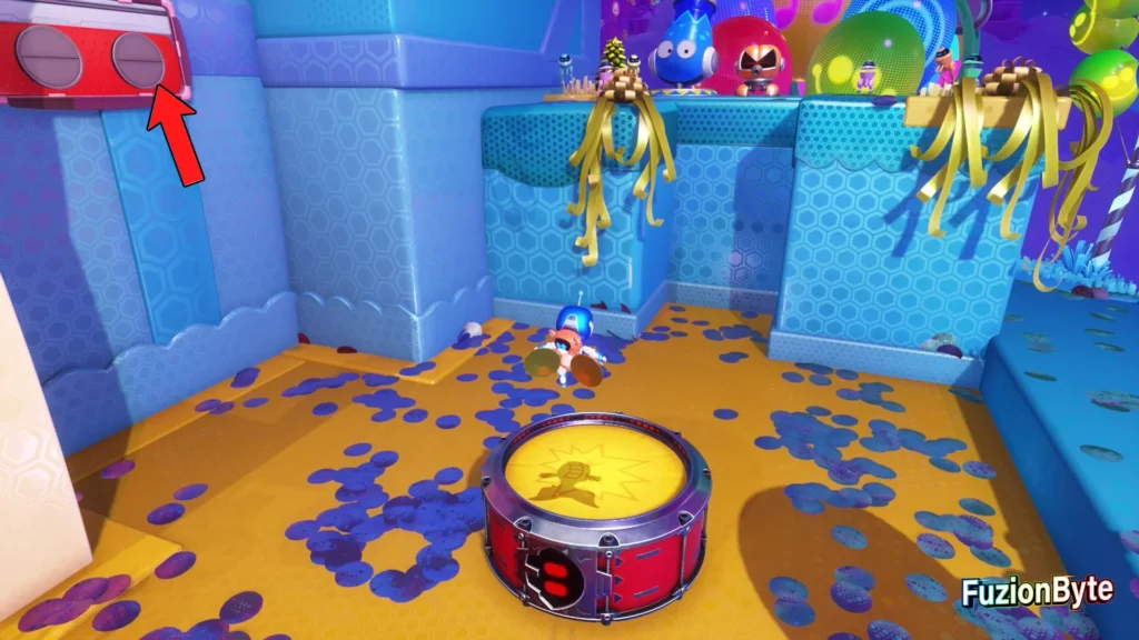 Astro Bot Lost Galaxy Final Encore Bot locations Bot 2, Spirited Crooner Jump up to the left
