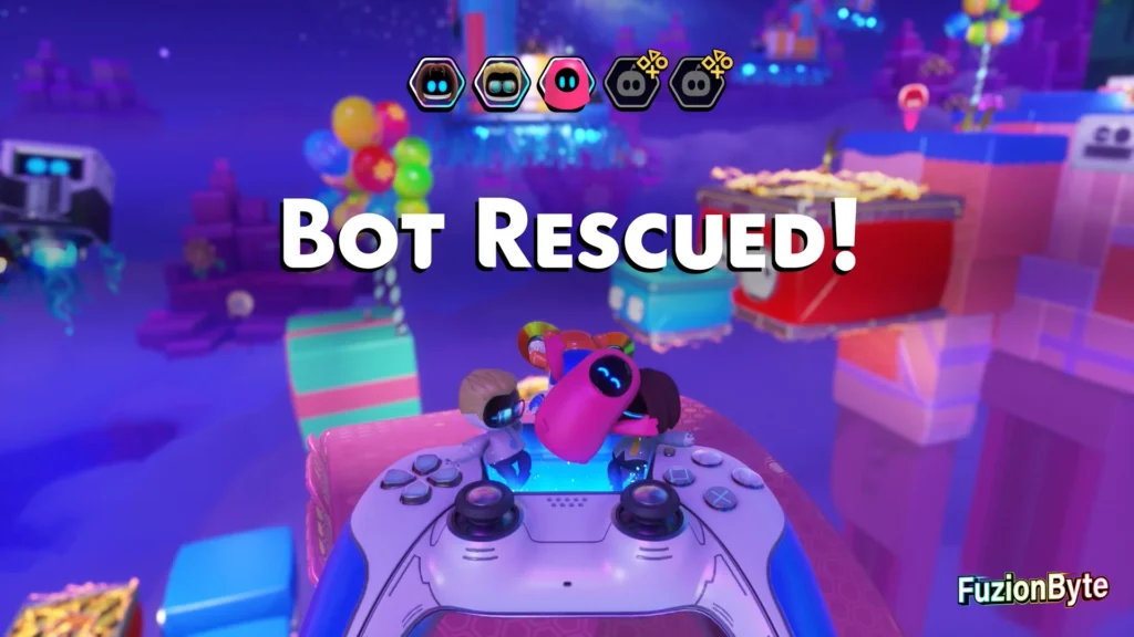 Astro Bot Lost Galaxy Final Encore Bot locations Bot 3, Clumsy Bean Rescued