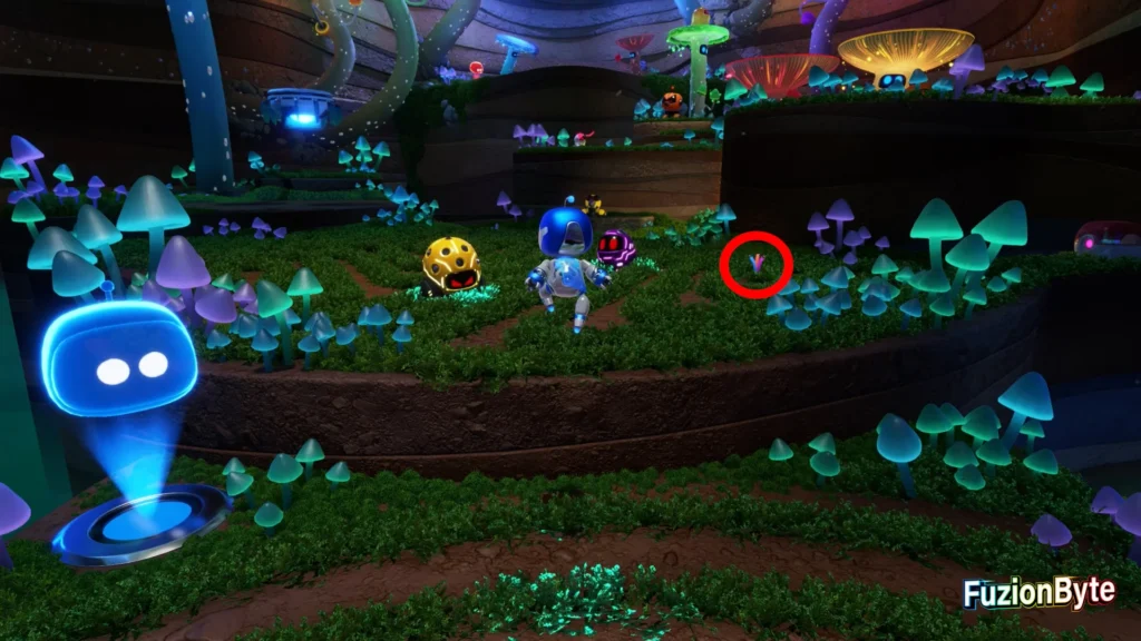 Astro Bot Lost Galaxy Funky Fungi Bot locations Bot 2, Yharnam Tourist Pull the wires
