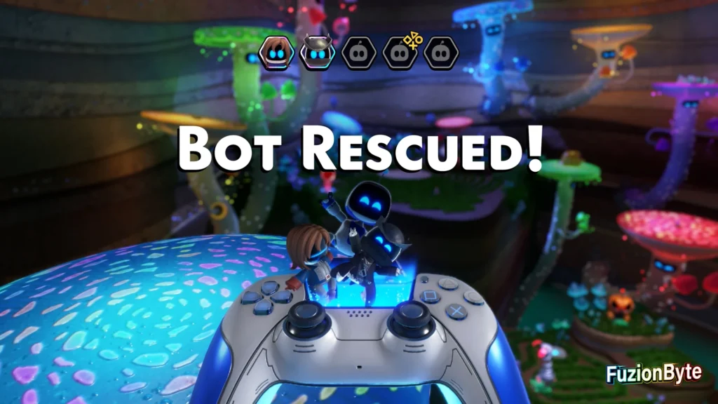 Astro Bot Lost Galaxy Funky Fungi Bot locations Bot 2, Yharnam Tourist Rescued