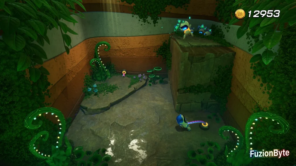 Astro Bot Lost Galaxy Funky Fungi Bot locations Bot 3 Pull wires